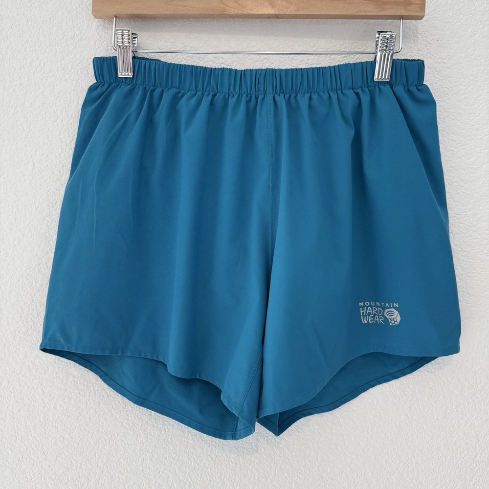 Mountain Hardwear Womens Shade Lite Shorts Small Long Blue Lined Trail Outdoor